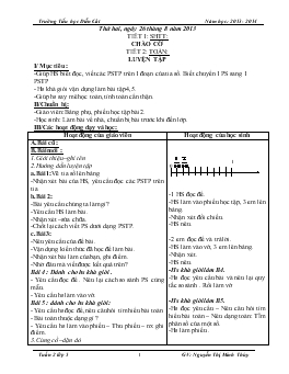 Giáo án lớp 5 - Tuần 2 - Trường Tiểu học Diễn