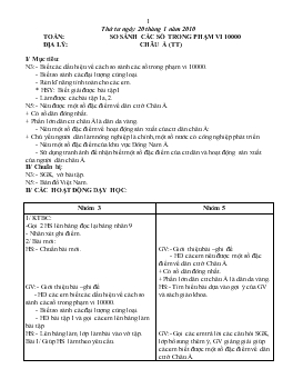 Giáo án lớp 5 - Tuần 20, thứ tư