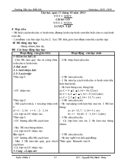 Giáo án lớp 5 - Tuần 20 - Trường Tiểu học Diễn