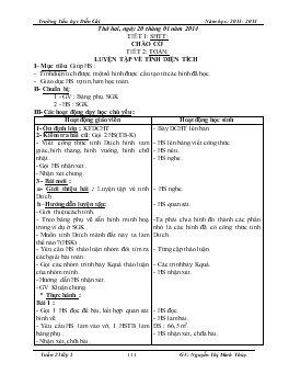 Giáo án lớp 5 - Tuần 21 - Trường Tiểu học Diễn