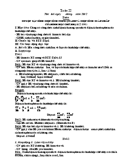 Giáo án lớp 5 - Tuần 22 năm 2011