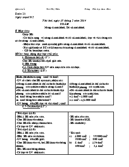 Giáo án lớp 5 tuần 23 năm 2013 - 2014