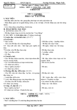 Giáo án lớp 5 - Tuần 23