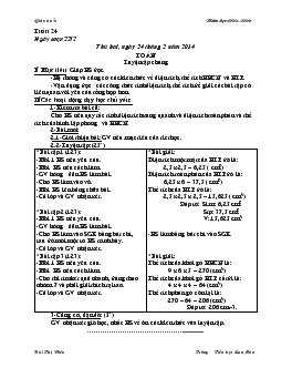 Giáo án lớp 5 tuần 24 năm 2013 - 2014