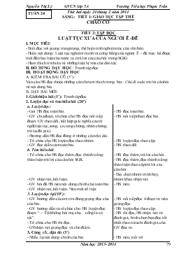 Giáo án lớp 5 - Tuần 24