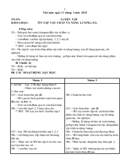 Giáo án lớp 5 - Tuần 25, thứ năm