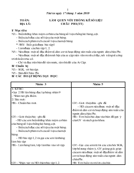 Giáo án lớp 5 - Tuần 26, thứ tư