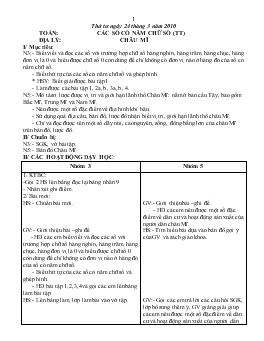 Giáo án lớp 5 - Tuần 27, thứ tư