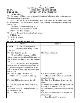 Giáo án lớp 5 - Tuần 28, thứ năm