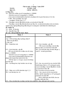 Giáo án lớp 5 - Tuần 28, thứ tư