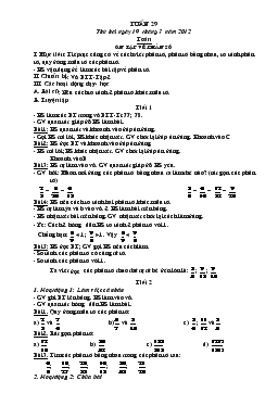 Giáo án lớp 5 - Tuần 29 năm 2012
