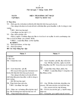 Giáo án lớp 5 - Tuần 29, thứ hai