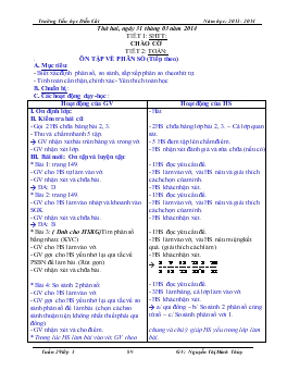 Giáo án lớp 5 - Tuần 29- Trường Tiểu học Diễn