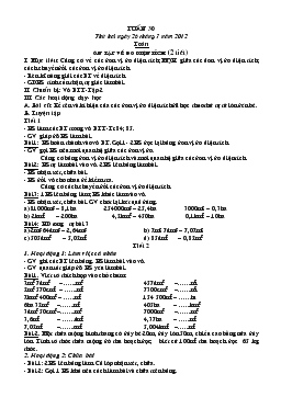 Giáo án lớp 5 - Tuần 30 năm 2012