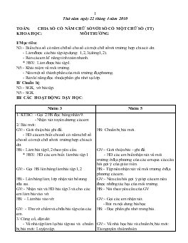 Giáo án lớp 5 - Tuần 30, thứ năm