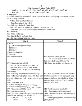 Giáo án lớp 5 - Tuần 30, thứ tư