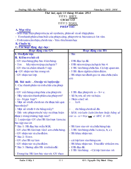 Giáo án lớp 5 - Tuần 31 - Trường Tiểu học Diễn