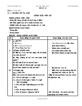 Giáo án lớp 5 - Tuần 32 - Trường TH Bình Văn