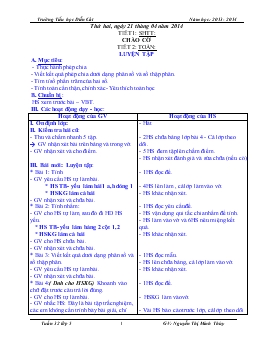 Giáo án lớp 5 - Tuần 32 - Trường Tiểu học Diễn