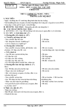 Giáo án lớp 5 - Tuần 33