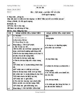 Giáo án lớp 5 - Tuần 34 - Trường TH Bình Văn