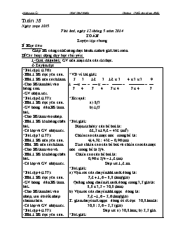 Giáo án lớp 5 tuần 35 năm 2013 - 2014
