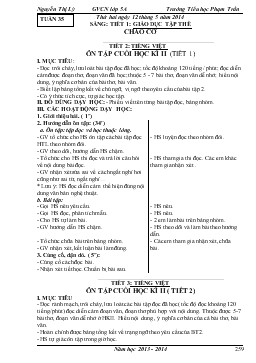 Giáo án lớp 5 - Tuần 35