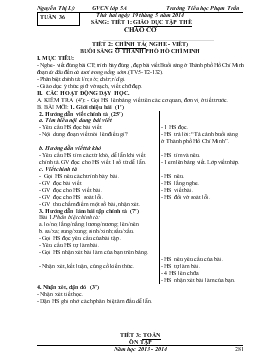 Giáo án lớp 5 - Tuần 36