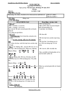 Giáo án lớp 5 - Tuần 3