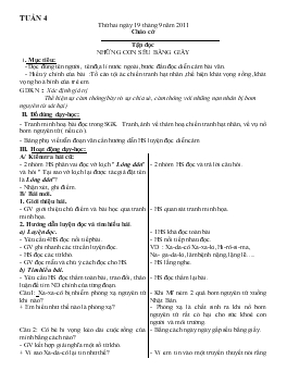 Giáo án lớp 5, tuần 4 năm 2011