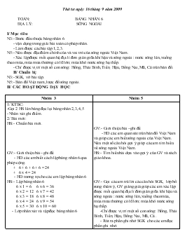 Giáo án lớp 5 - Tuần 4, thứ tư