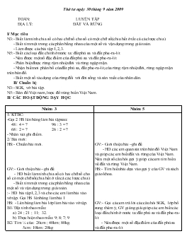 Giáo án lớp 5 - Tuần 5, thứ tư