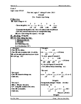 Giáo án lớp 5 tuần 7 năm 2013 - 2014
