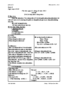 Giáo án lớp 5 tuần 8 năm 2013 - 2014