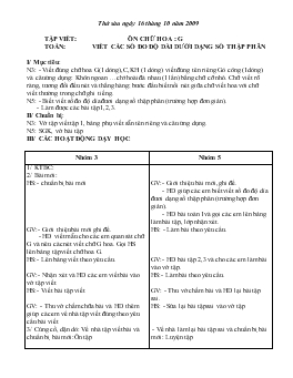 Giáo án lớp 5 - Tuần 8, thứ sáu