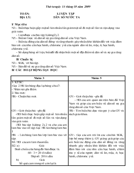 Giáo án lớp 5 - Tuần 8, thứ tư