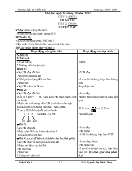 Giáo án lớp 5 - Tuần 9 - Trường Tiểu học Diễn