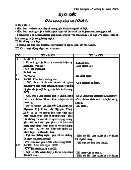 Giáo án môn Đạo đức - Tuần 14 nnmă 2011