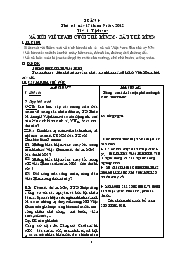 Giáo án môn Lịch sử lớp 5 - Tuần 4