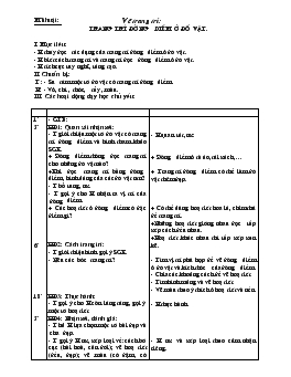 Giáo án môn Mỹ thuật - Tuần 14