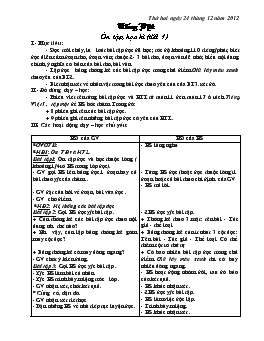 Giáo án môn Tiếng Việt - Tuần 18