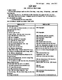 Giáo án môn Tiếng Việt - Tuần 1