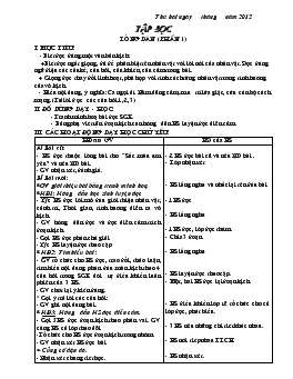 Giáo án môn Tiếng Việt - Tuần 3