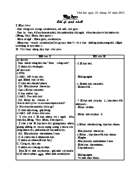 Giáo án môn Tiếng Việt - Tuần 9