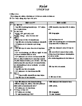 Giáo án môn Toán - Tuần 3