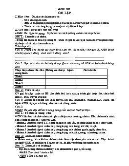 Giáo án môn Tự nhiên xã hội - Tuần 17