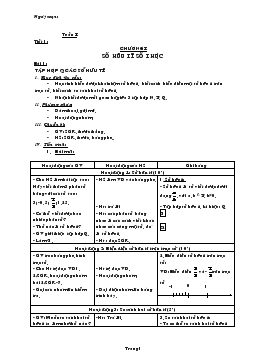 Giáo án Số học 7 học kỳ 1