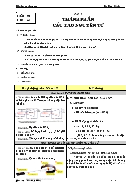 Giáo án 10 nâng cao môn Hóa học