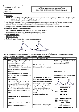 Giáo án Hình học 7 - Tiết 25: Trường hợp bằng nhau thứ hai của tam giác Cạnh-Góc-Cạnh