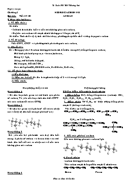 Giáo án Hóa học 11 - Bài 25 đến bài 28